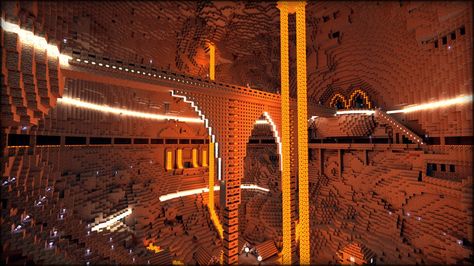 Dwarven Cavern Minecraft Project Minecraft Dwarven, Construction Minecraft, Minecraft Building Guide, Cool Things To Build, Minecraft Decoration, Minecraft Images, Minecraft Structures, Minecraft Medieval, Minecraft Plans