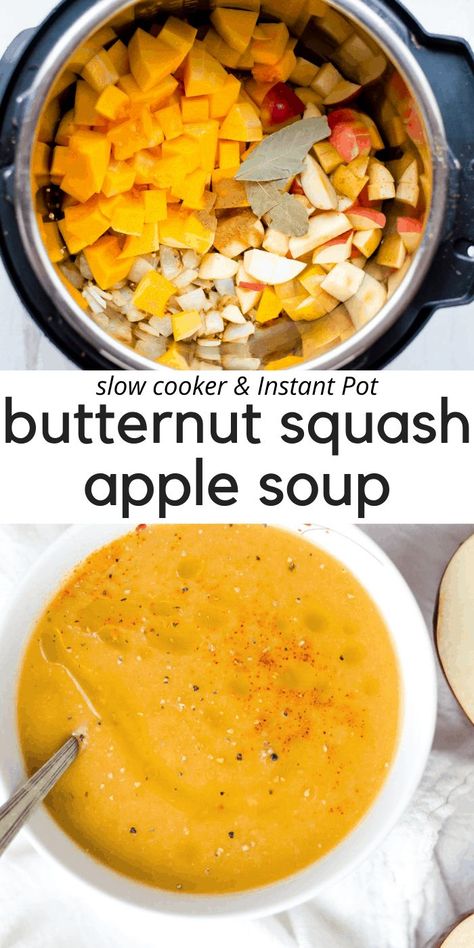 Butternut Squash Soup Instant Pot, Squash Soup Instant Pot, Soup Instant Pot Recipes, Instant Pot Butternut Squash Soup, Instant Pot Butternut Squash, Butternut Squash Soup Recipe, Soup Instant Pot, Recipe Crockpot, Cozy Soup