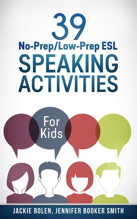 ESL Speaking Activities: For Kids (7+) Speaking Activities For Kids, Esl Speaking Activities, Esol Resources, English Games For Kids, Ell Activities, Speaking Games, Esl Teaching Resources, Esl Games, Ell Students