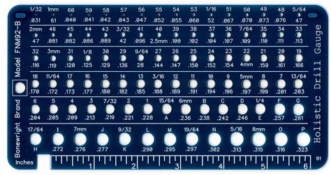 PRICES MAY VARY. Covers 92 drill bit sizes from 1/32" thru Letter Size P ( slightly larger than 5/16" & 8mm) Drill gauge holes are in absolute size order, making it easy to identify drill bits quickly no matter which family they belong to: Fractional, Number, Letter & Metric. Inclusion of metric drill bit sizes allows quick identification of American Number & Letter Size equivalents. Easily substitute a drill bit size you have for one you don't have. Helpful dimensional information on both sides Drill Bit Sizes, Power Drill, Drill Bit, Drill Bits, Power Tools, Letter Size, Hand Tools, Matter