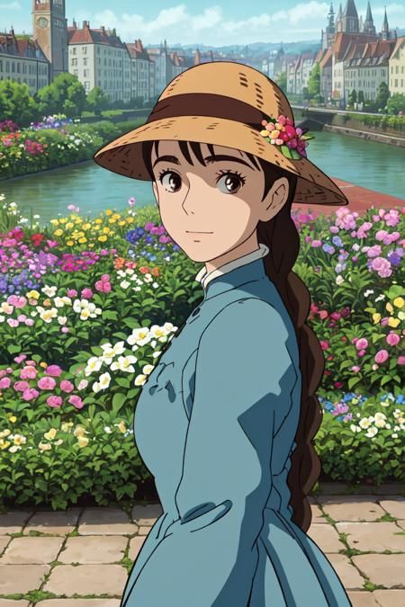 Ghibli Sophie, Sophie Cosplay, Howl's Moving Castle Aesthetic, Sophie Howl's Moving Castle, Sophie Hatter, Howl's Moving Castle Howl, Hayao Miyazaki Art, Basic Sketching, Miyazaki Art