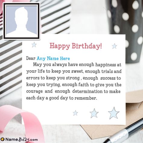 Happy Birthday Husband Card With Name And Photo Birthday Template With Message, Happy Birthday Husband Cards, First Birthday Activities, Create Birthday Card, Birthday Wishes For Wife, Birthday Card With Name, Birthday Wishes With Name, Birthday Husband, Onederland Birthday Party