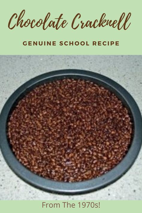 An original chocolate cracknell recipe from the 1970s school dinners! Chocolate Cracknell Recipe, 1970s School Dinners Uk, Old School Dinners, Cracknell Recipe, School Dinner Puddings, School Dinner Recipes Old Uk, Old School Cake Recipes, Munchy Food, Canteen Recipes