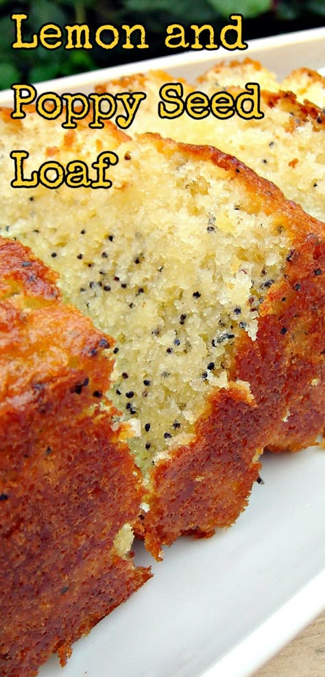 Loaf Tin Recipes, Poppy Seed Loaf, Seed Loaf, Seeded Bread Recipes, Peach Pound Cakes, Poppy Seed Bread, Lemon Poppyseed Bread, Almond Pound Cakes, Carrot Spice Cake