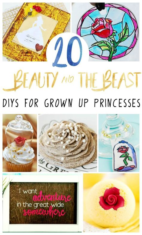 20 Beauty and the Beast DIY Crafts and Recipes for Grown Up Princesses Beauty And The Beast Crafts, Beauty And The Beast Bedroom, Beauty And The Beast Diy, Disney Diy Crafts, Beauty And The Beast Party, Crafts For Teens To Make, Creative Valentines, Diy Valentines Crafts, Beauty Crafts