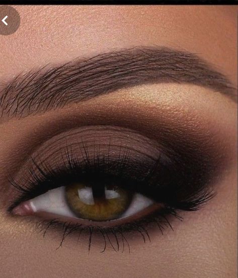 Dark Evening Makeup, Contrast Makeup For Brown Eyes, Bridesmaid Makeup With Black Dress, Smashbox Punked Palette Looks, Black Makeup Eyeshadow, Cool Brown Eyeshadow Looks, Dark Brown Eyeshadow Looks, Modern Smokey Eye, Dark Elegant Makeup