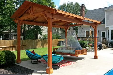 Detached Patio, Outdoor Patio Cover, Hammock Ideas, Free Standing Pergola, Pergola Aluminium, Building A Pergola, Pergola Design, Pergola Canopy, Patio Cover