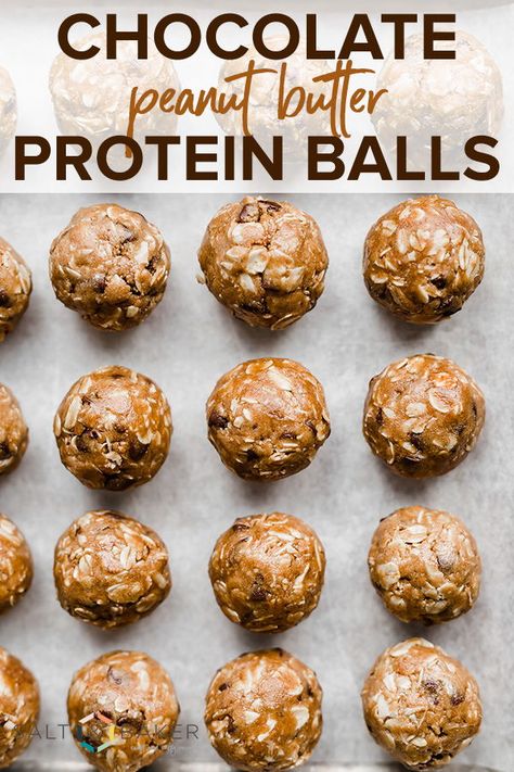 Chocolate Peanut Butter Protein Balls, Protein Balls Recipe, Pancakes Low Carb, Low Calorie Snack, Protein Cupcakes, Chocolate Protein Balls, Peanut Butter Protein Balls, Noom Recipes, Protein Balls Recipes