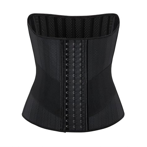 Hourglass Waist Trainer Latex Corset 25 Steel Bones Waist Cincher Flat Belly Slimming Sheath Fitness Hourglass Waist Trainer, Hourglass Waist, Waist Cincher, Hook And Eye, Long Torso, Waist Trainer, Flat Belly, Bones