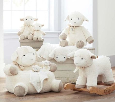 Lamb Plush Rocker | Pottery Barn Kids @Tonya Seemann Trommelen I came across them earlier on pottery barn they are so adorable!!!! I love them too!!! Sheep Nursery, Lamb Nursery, Nursery Rocker, Baby Lamb Baby Shower, Lamb Plush, Baby Lamb, Shower Bebe, Boho Nursery, Baby Furniture