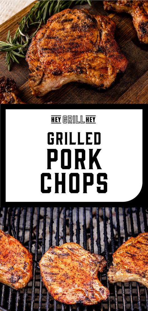 Grilled Pork Loin Chops, Pork Chops On The Grill, Grill Pork Chops, Best Grilled Pork Chops, Grilling Recipes Pork, Grilled Pork Loin, Pork Chop Recipes Grilled, Pork Chop Seasoning, Smoked Pork Chops