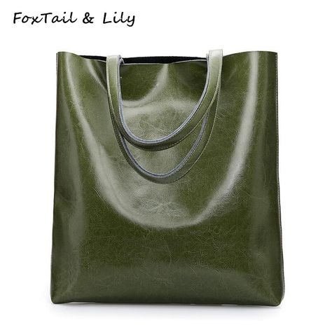 Cheap vintage tote, Buy Quality vintage tote bag directly from China designer tote bag Suppliers: FoxTail & Lily Luxury Quality Ladies Leather Handbags Women Shoulder Bag Famous Designer Large Capacity Vintage Tote Bags Everyday Leather Bag, Leather Shopper Bag, Winter Bags, Real Leather Handbags, Retro Bags, Genuine Leather Totes, Genuine Leather Handbag, Trending Styles, Genuine Leather Bags