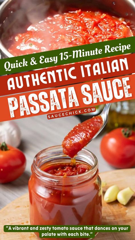 Passata Sauce Recipe Quick Homemade Italian Tomato Sauce, How To Make Passata Sauce, Homemade Passata Recipe, Tomato Passata Recipe, Best Italian Tomato Sauce Recipe, Passata Sauce Recipe, Passata Recipes, Passata Sauce, Quick Pizza Sauce