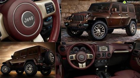 Jeep Wrangler Sundancer Concept Brown Jeep Wrangler, Brown Jeep, Four Door Jeep, Jeep Wrangler Pickup, Girl Cars, Wrangler Pickup, Wrangler Mods, 2017 Jeep Wrangler Unlimited, Jeep Interiors