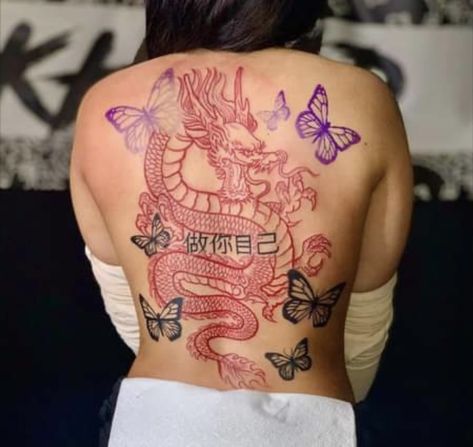 Dragon Thigh Tattoo, Red Dragon Tattoo, Cute Simple Tattoos, Tattoo Artist Tattoo, Tattoo S, Ankle Tattoos For Women, Dragon Tattoo For Women, Tattoo Butterfly, Ankle Tattoos