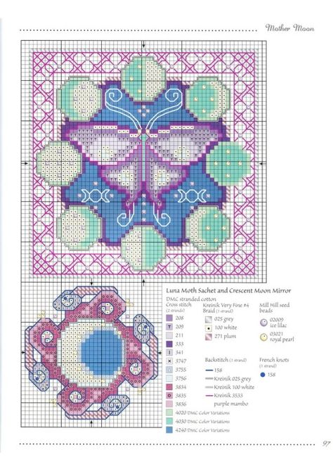 Biscornu Cross Stitch, Unique Cross Stitch, Butterfly Cross Stitch, Tapestry Crochet Patterns, Pola Kristik, Cross Stitch Bird, Diy Cross Stitch, Crochet Tapestry, Crochet Cross