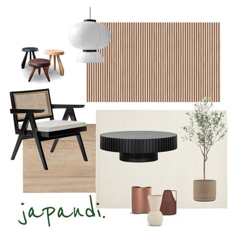 View this Interior Design Mood Board and more designs by ptiara on Style Sourcebook Japandi Mood Board, Japandi Moodboard, Japandi Style Interior Design, Style Sourcebook, Japandi Living Room, Japandi Interior Design, Japandi Interiors, Japandi Home, Design Mood Board