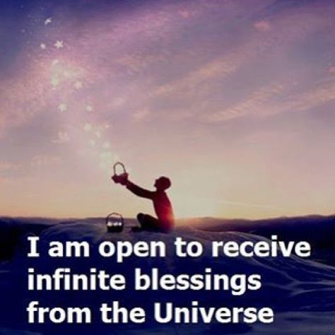 i am open to receive infinite blessings from the universe A Course In Miracles, Vibrational Energy, Abundance Affirmations, Daily Affirmations, Way Of Life, Positive Thoughts, Positive Energy, Positive Thinking, Positive Affirmations