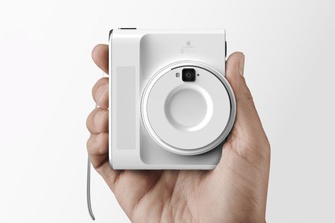 This Apple-inspired conceptual camera is the bridge between DSLR cameras and smartphones Advanced Photography, Drukarka 3d, 3d Camera, Latest Gadgets, Yanko Design, Apple Accessories, Mirrorless Camera, Instax Mini, Technology News