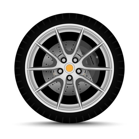 Roda de carro. pneu com freio Vetor Prem... | Premium Vector #Freepik #vector #carro #circulo #metal #moderno Car Wheel Drawing, Mc Queen Cars, Costume Duo, Tire Pictures, Picture Banner, Garage Repair, Car Wheels Rims, Motorcycle Wheels, Bicycle Tires