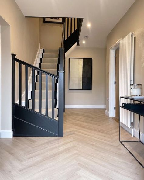 Grey Skirting Boards, Stairs And Hallway Ideas, Amtico Flooring, Warm Paint Colors, Choosing Paint, Bright Rooms, Farrow And Ball, Have A Lovely Weekend, Skirting Boards