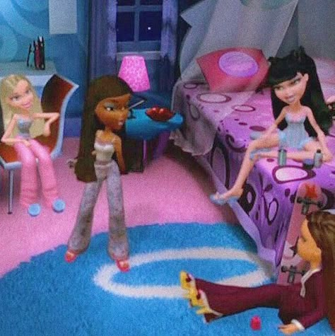 Bratz House, Bratz Movie, Bratz Aesthetic, Bratz Doll Outfits, Bratz Girls, Slumber Party, Cartoon Profile, Bratz Doll, Friend Group