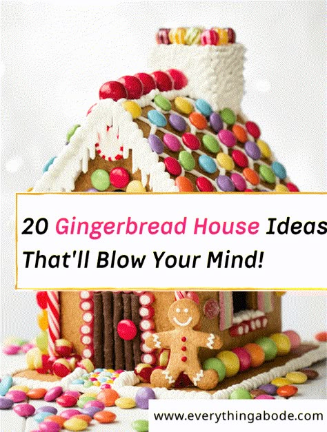 20 Creative Gingerbread House Ideas That'll Blow Your Mind! Designer Gingerbread House, At Home Gingerbread House, Decorations For Gingerbread House, Wilton Gingerbread House Ideas, Donut Shop Gingerbread House, Premade Gingerbread House Ideas, Cool Gingerbread House Ideas Easy, Creative Ginger Bread Houses, Over The Top Gingerbread House