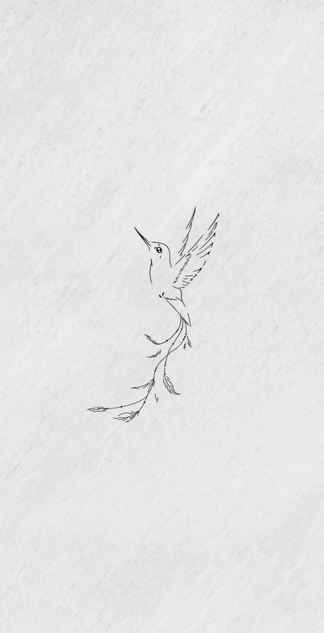 Matching Tattoos Hummingbird, The Nightingale Tattoo, Hummingbird Tattoo Location, Simplistic Hummingbird Tattoo, Women’s Small Rib Tattoos, Kentucky Tattoos For Women, Cute Bird Tattoos For Women, Bird Bicep Tattoo, Pilot Wings Tattoo