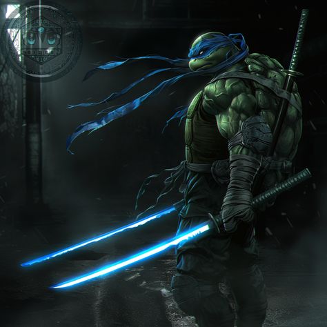 🐢 Leonardo - The Fearless Leader🐢  Meet Leonardo, the dedicated and fearless leader of the Teenage Mutant Ninja Turtles. Wielding his dual katanas with unmatched skill, Leo stands as the epitome of discipline and courage. Trained in the ancient art of ninjutsu by Master Splinter, he fights tirelessly to protect his brothers and their beloved city from the shadows. With a keen strategic mind and unwavering sense of honor, Leonardo leads his team with a heart full of resolve. Tmnt Leonardo Wallpaper, Leonardo Tmnt Fanart, Dual Katanas, Leonardo Tmnt Art, Leonardo Teenage Mutant Ninja Turtles, Leo Tmnt, Teenage Mutant Ninja Turtles Leonardo, Master Splinter, Ninja Master