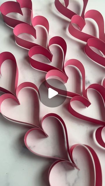 Valentine Craft Decorations, Valentine Craft, Staplers, Valentine Party, Enjoy The Process, Paper Chains, Valentine Projects, Heart Crafts, Free Valentine