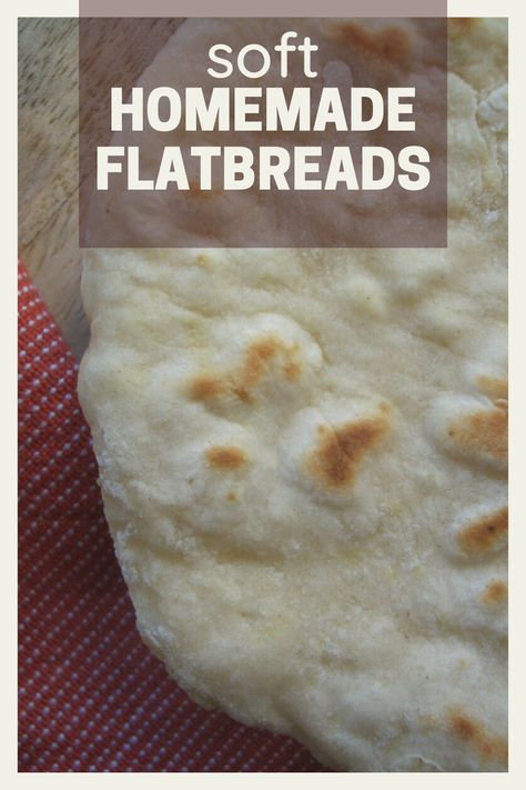 This recipe will show you how to make simple flatbreads from a few simple ingredients. #homemadeflatbreads Home Made Flatbread, Subway Flatbread Recipe, How To Make Flatbread, Chocolate Hazelnut Cookies, Easy Flatbread, Homemade Flatbread, Recipe Notebook, Amaretti Cookies, Hazelnut Cookies