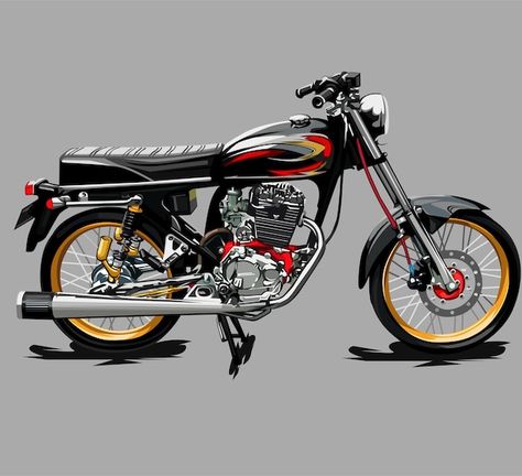 Motor Cb, Motor Balap, Motor Klasik, Bike Sketch, Honda Bikes, Hanuman Pics, Honda Motors, Honda (motorcycle), Classic Motors