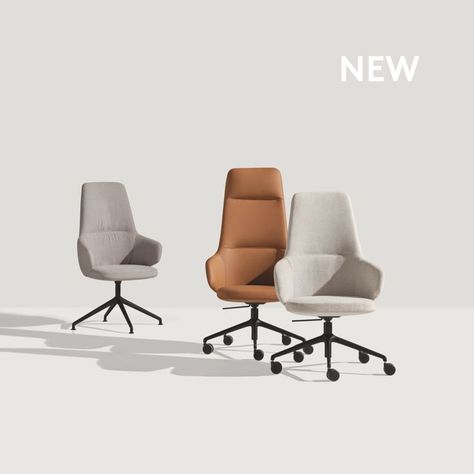 BINAR EXECUTIVE armchairs . New Collection Contemporary Living Room Chairs, Small Office Design Interior, Adjustable Office Chair, Office Chair Design, Modern Office Chair, Office Seating, High Back Chairs, Executive Chair, Creative Furniture