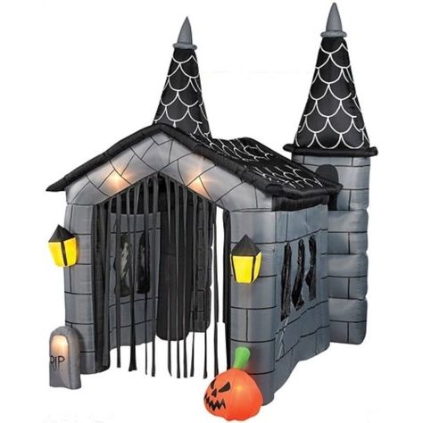 House Trunk Or Treat, Inflatable House, Halloween Alley, Inflatable Pumpkin, Holiday Inflatables, Hallowen Ideas, House Games, Adornos Halloween, Halloween Ii