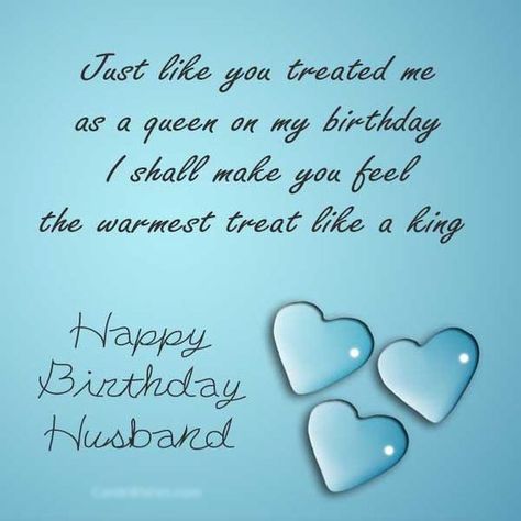 Happy Birthday to dear Husband. Just like you treated me as a queen on my birthday I shall make you feel the warmest treat like a king #love #marriage Birth Day Wishes For Husband, Birth Day Wishes, Amazing Birthday Wishes, Happy Birthday Boyfriend Quotes, Caring Husband, Happy Birthday Husband Quotes, Valentines Day Love Quotes, Birthday Wishes For Lover, Queen Of My Heart