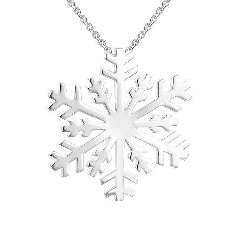 JO WISDOM 925 Sterling Silver Winter Large Snowflake Pendant Necklace,18+2 Extender Snowflake Necklace, Cleaning Silver Jewelry, Alex Perry, Elegant Jewelry, Bridesmaids Gifts, Birthday Gifts For Her, Womens Jewelry Necklace, Necklace Lengths, Gifts For Mom