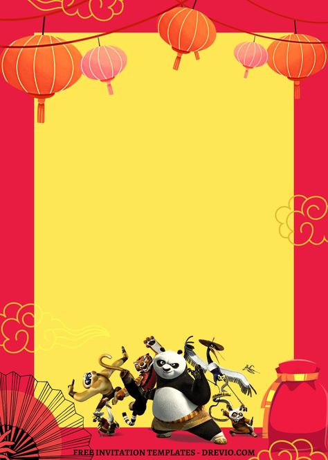 Cool 11+ Kung Fu Panda The Dragon Knight Canva Birthday Invitation Templates My daughter was very excited about having a Kung Fu Panda party after seeing the latest Kung Fu Panda film. Keeping her happy while working within our very limited budget resulted in a very homemade y... Kung Fu Panda Birthday Party, Panda Classroom, Panda Birthday Party Decorations, Kung Fu Panda Party, Netflix Party, Panda Birthday Party, Panda Card, Girl Parties, Panda Birthday