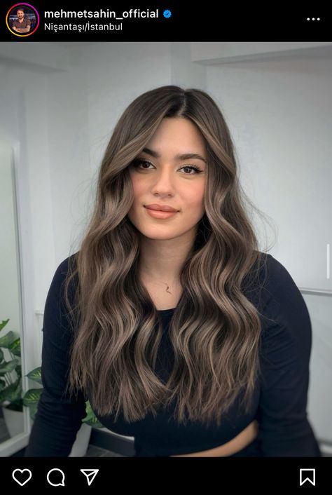 Cold Brown Balayage, Balayage Mushroom Brown, Cool Ash Brown Hair, Striking Hair, Ash Brown Hair, Balayage Hair Dark, Brown Hair Balayage, Brown Balayage, Brown Blonde Hair