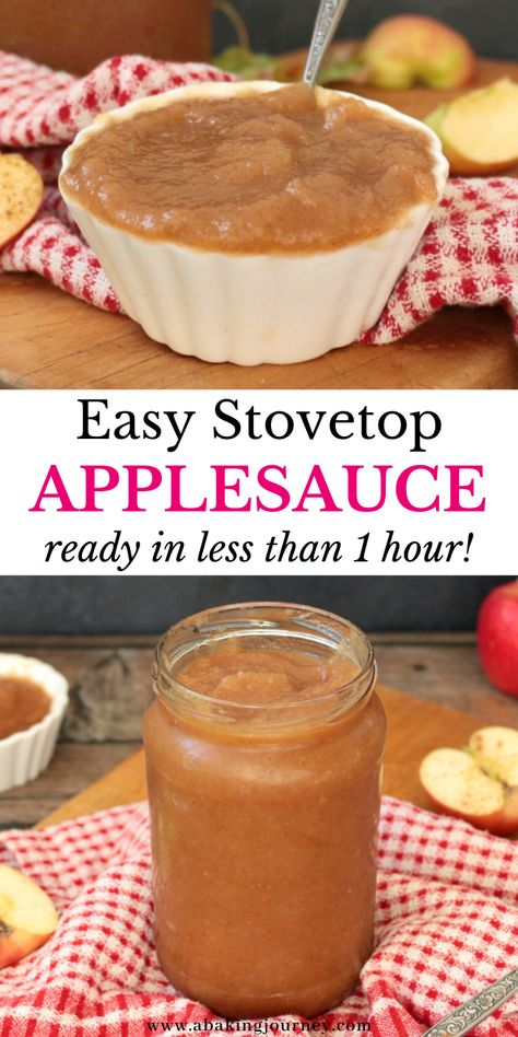 Easy Apple Sauce Recipes Stove Top, Best Homemade Applesauce Recipe, Sweetened Applesauce Recipes, How Do You Make Applesauce, Best Homemade Applesauce, Best Applesauce Recipe, How To Make Homemade Applesauce, How To Make Applesauce Homemade, Apple Sauce Recipes Stove Top