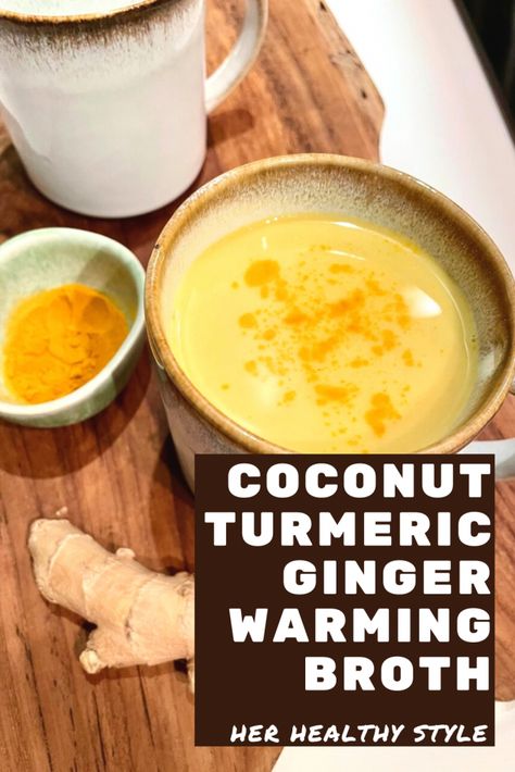 Ginger Broth Soup, Liver Healing Soup, Tumeric Ginger Bone Broth, Ginger Turmeric Bone Broth, Broth For Breakfast, Healthy Bone Broth Recipes, Ginger Ideas Food, Ginger Turmeric Soup, Bone Broth Diet 21 Day Meal Plan