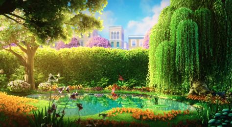 tinkerbell movie screenshots, captures Tree Hd Wallpaper, Gardening Photography, Disney Japan, Ethereal Aesthetic, Garden Wallpaper, Tree Wallpaper, Tinker Bell, Garden Trees, Landscape Trees