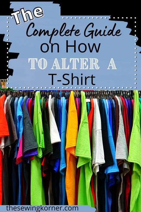 If necessary you can learn how to alter a T-shirt in a few easy steps. You could also take your old shirt and cut it into a new style, such as off-the-shoulder, cold shoulder, or asymmetrical hemline. How To Alter Tshirts Tutorials, How To Take In A T Shirt, How To Alter Tee Shirts, Update Tshirt Shirt Refashion, How To Make A Shirt Longer, How To Enlarge A Tee Shirt, Making A Tshirt Smaller, How To Make A Tee Shirt Smaller, How To Make A Men’s T Shirt Feminine