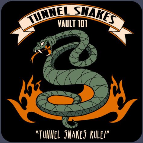 Tunnel Snakes Karma Tattoo, Vault Dweller, Fallout Fan Art, Fallout Concept Art, Lone Wanderer, Pip Boy, Alt Art, Video Games Memes, Fall Out 4