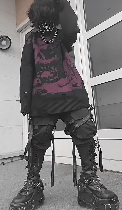 Alt Masc Outfits Punk, Plus Size Goth Outfits Men, Emo Enby Outfits, Emo Outfit Male, Plus Size Goth Men, Alt Fashion Male, Masc Alt Fashion, Male Grunge Aesthetic, Alternative Male Fashion