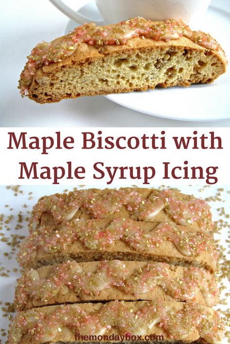 Maple Biscotti, Best Biscotti Recipe, Maple Desserts, Bourbon Maple Syrup, Italian Almond Cookies, Maple Cookies, Almond Biscotti, Biscotti Cookies, Biscotti Recipe