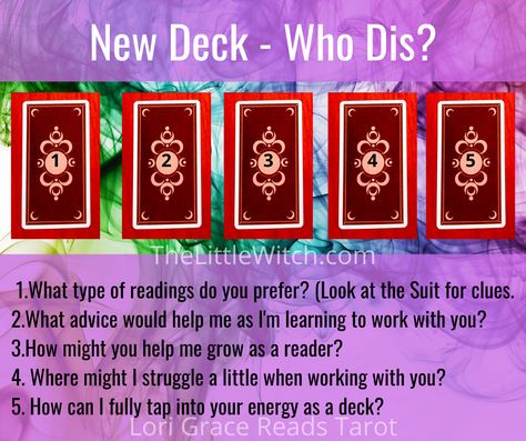 How To Interview Your Tarot Deck, Connecting With Tarot Deck, How To Pick A Tarot Deck, Connect With Tarot Deck, Tarot Get To Know Your Deck, Fun Tarot Questions, Get To Know Your Tarot Deck, Bonding With Tarot Deck, Questions To Ask Your Tarot Deck