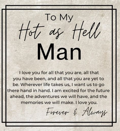 Mens Day Quotes For Boyfriend, Unique Love Quotes For Him Romantic, Love Note For Husband, Romantic Ideas For Your Husband, Love Notes To Your Husband, Letter To Husband, Creative Tiktok, Letter To My Husband, Love And Romance Quotes