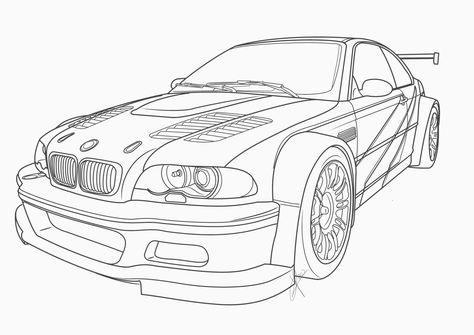 ArtStation - MOST popular BMW car Gtr Drawing, Simple Car Drawing, Corvette Art, Kawaii Cat Drawing, Carros Bmw, Filmy Vintage, Abstract Tree Painting, Cool Car Drawings, Seni 2d