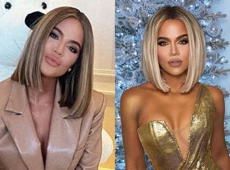 Chloe Kardashian Hair Bob, Kylie Kardashian Hair, Khloe Kardashian Hair 2023, Khloe Kardashian Bob Haircut, Khloe Kardashian Hair Short, Celebrities Workout, Khloe Hair, Khloe Kardashian Hair, Chunky Blonde Highlights