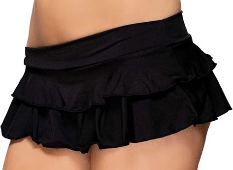 PRICES MAY VARY. 85% Polyester, 15% Polyamide Imported Pull On closure wide waistband for added comfort A-line design with crimp stitched hem Two Row Ruffle Mini Skirt Stretchy, flirty and fun low rise double layer pleated ruffle mini skirt. Fun for special occasions, costumes and parties. Pin Up Doll, Micro Mini Skirts, Mini Skirt Pleated, Neon Skirt, Black Pin Up, Black Tennis Skirt, Mini Skirt Party, Low Rise Skirt, Brandy Melville Skirt